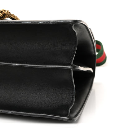 Gucci Moon Calfskin Web Large Dionysus Bamboo Top Handle Bag Black 10 of 10
