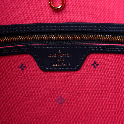 Louis Vuitton Monogram Giant Spring In The City Neverfull MM Midnight Fuchsia 7 of 9