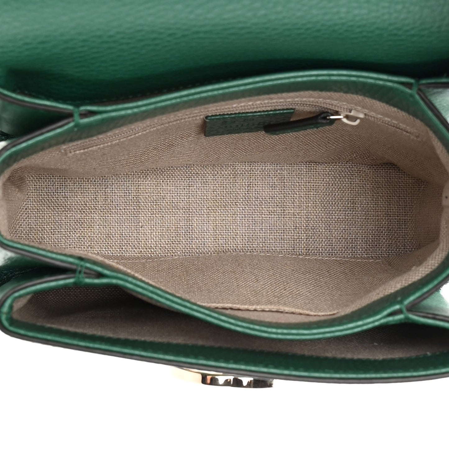 Dollar Calfskin Interlocking G Crossbody Bag Emerald