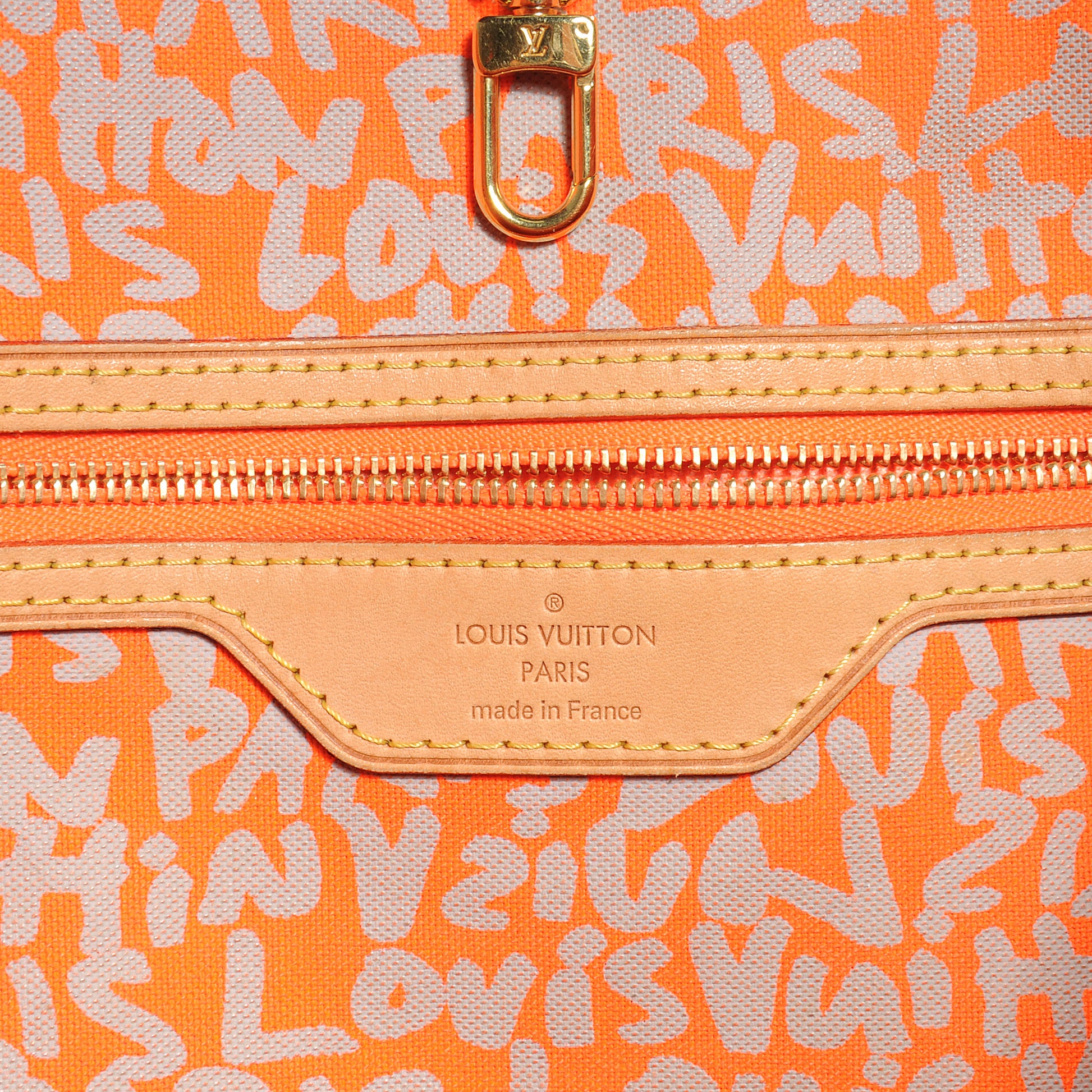 Louis Vuitton Monogram Graffiti Neverfull GM Orange 6 of 7
