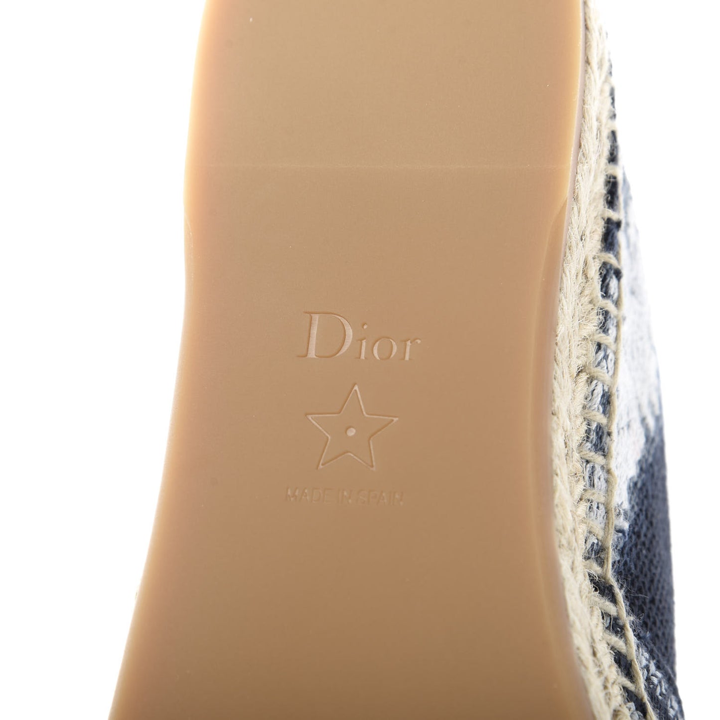 Canvas Tie and Dior Embroidered Granville 15mm Espadrilles 37 Denim