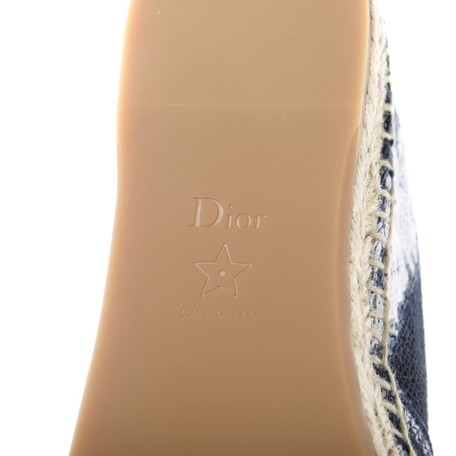 Christian Dior Canvas Tie and Dior Embroidered Granville 15mm Espadrilles 37 Denim 8 of 10