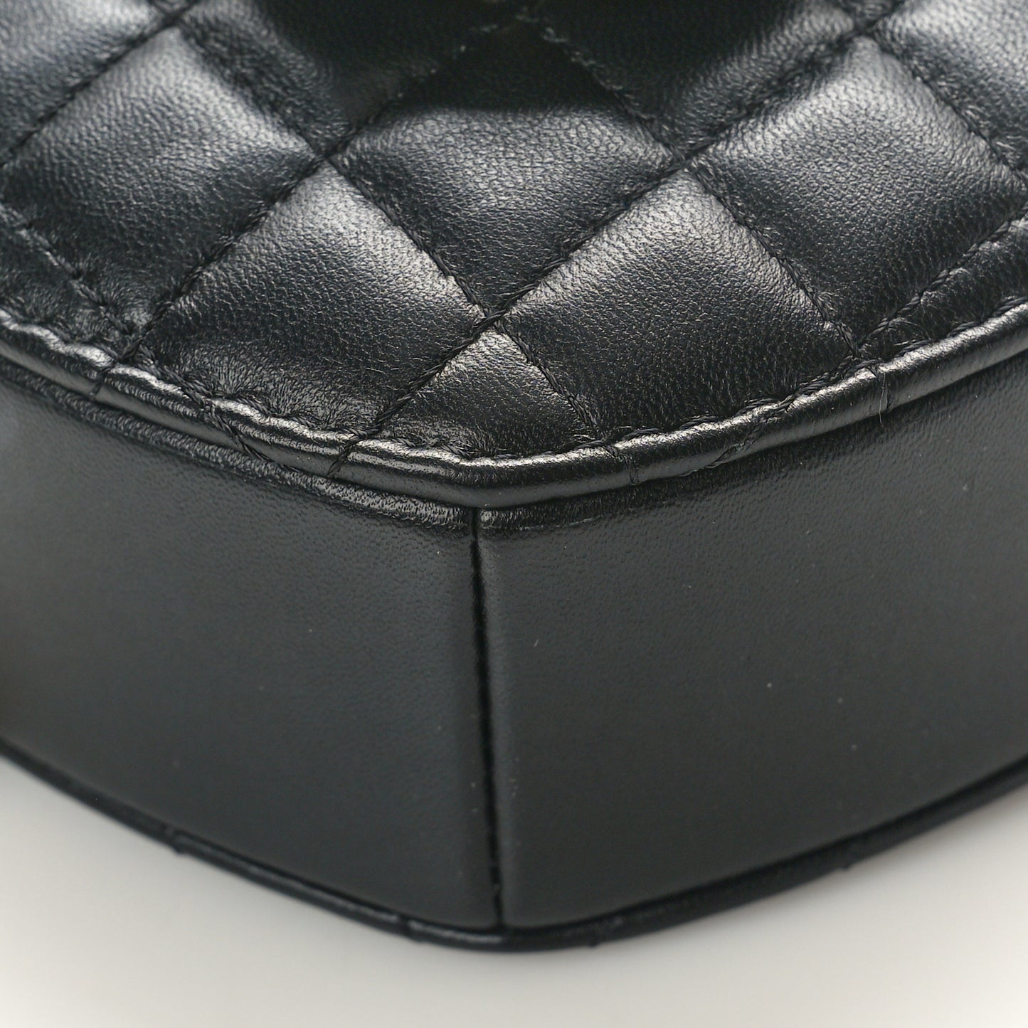 Lambskin Quilted CC In Love Heart Bag Black