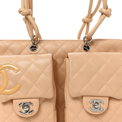 Chanel Calfskin Quilted Small Cambon Multipocket Reporter Beige 8 of 10