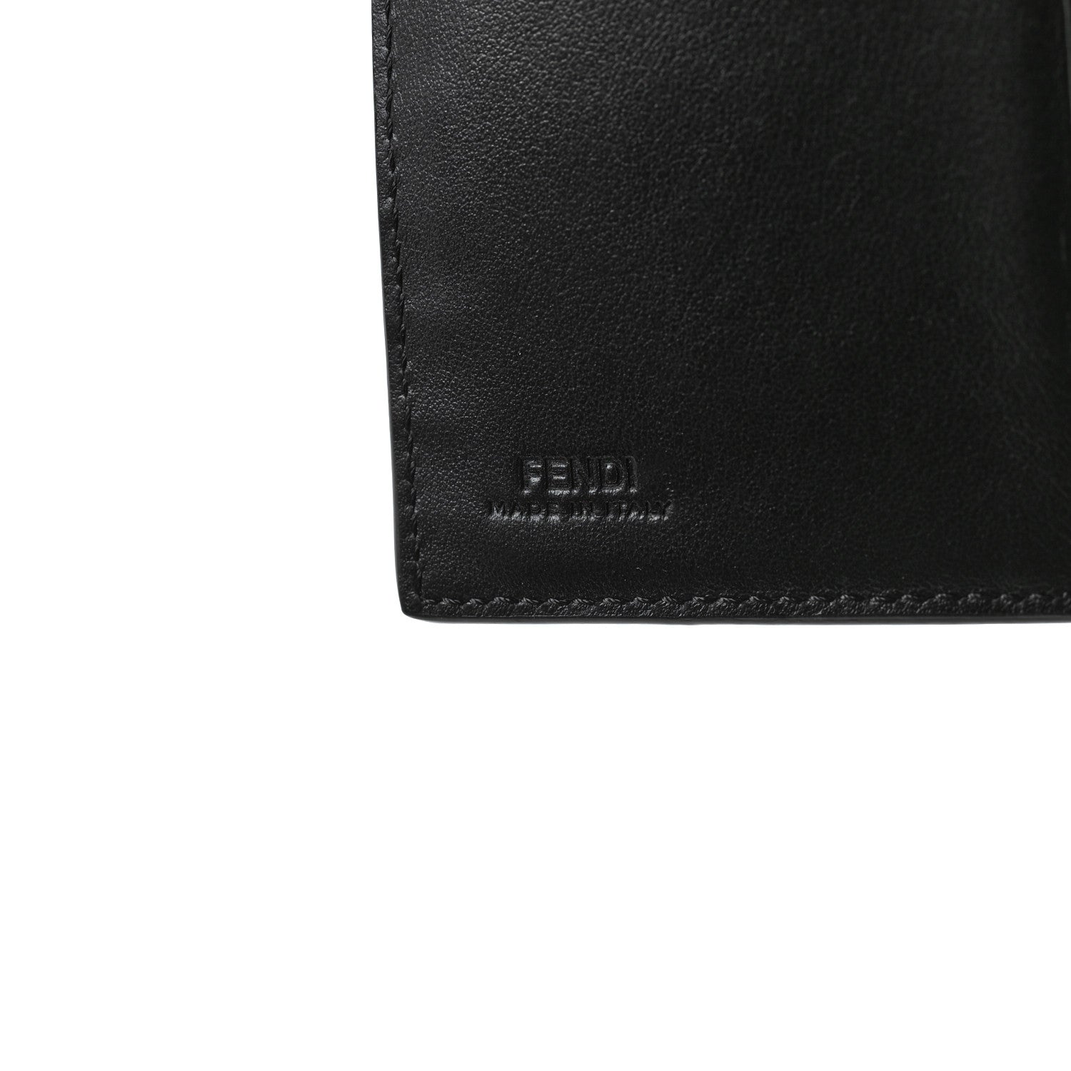 Fendi Vitello Liberty Century Lucido By The Way Medium Bi-Fold Wallet English Black 6 of 9