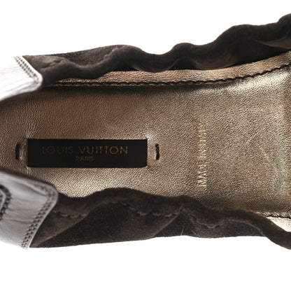 Louis Vuitton Suede Lovely Ballet Flats 37 Brown 7 of 8
