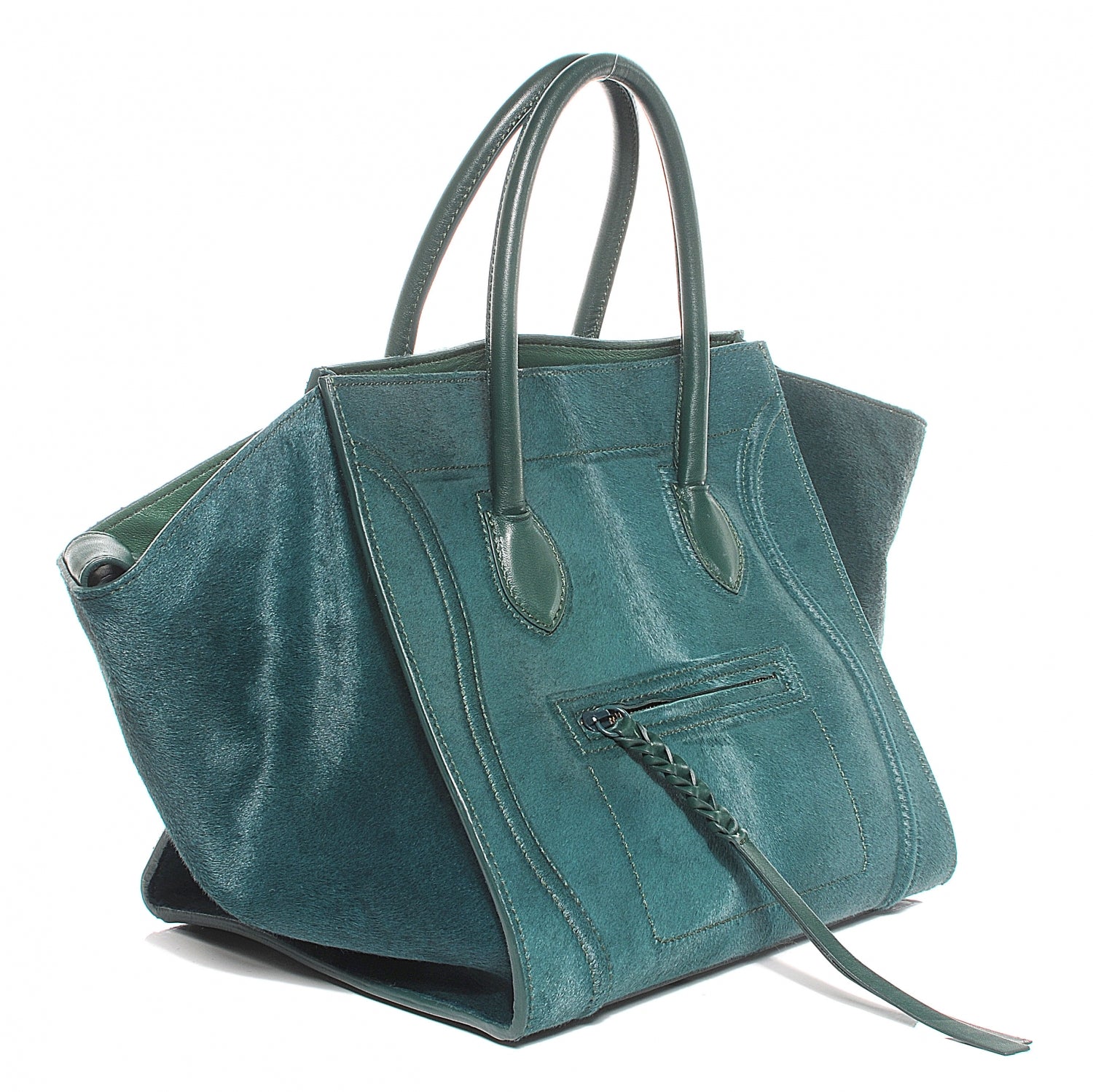 Celine Pony Hair Small Phantom Luggage Jade 9 of 12