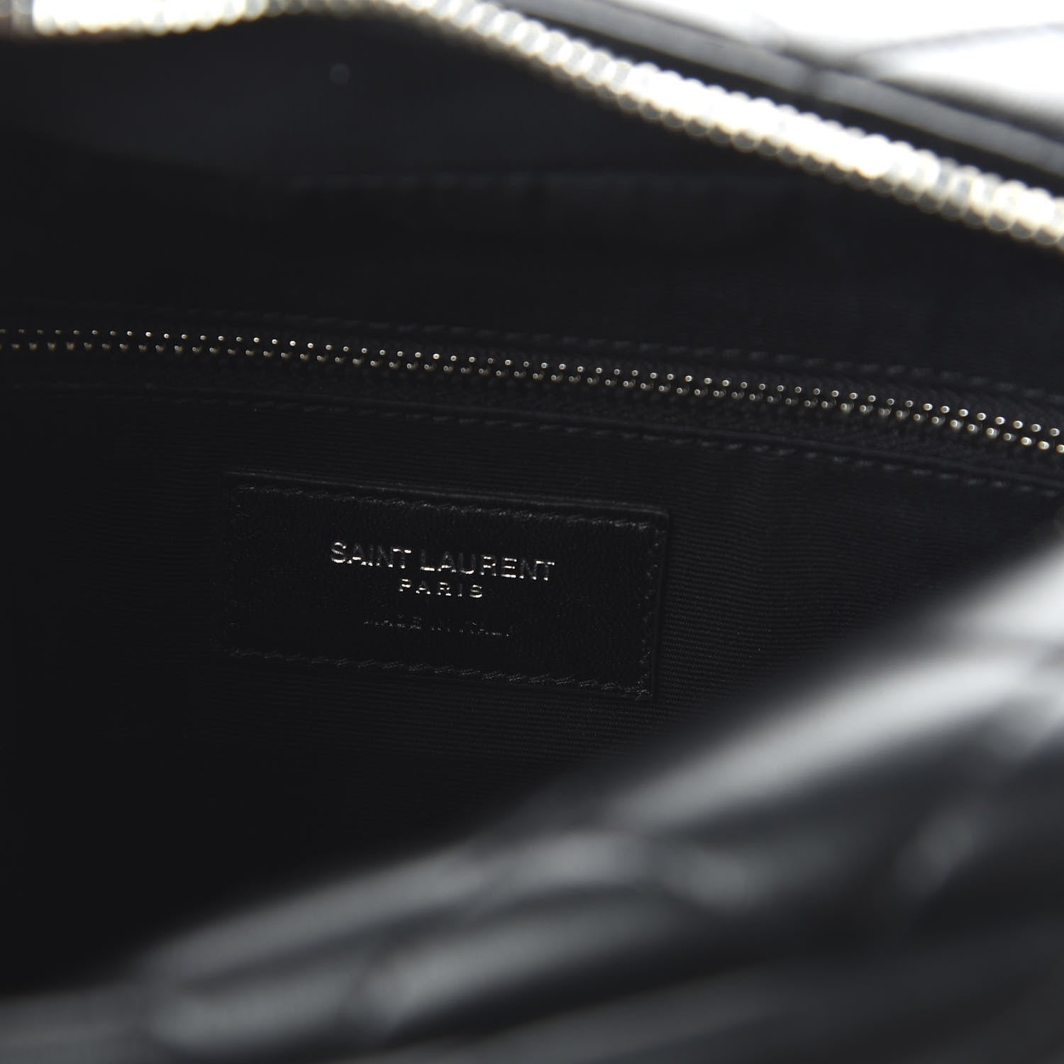 Saint Laurent Calfskin Y Quilted Monogram Small Loulou Bowling Bag Black 8 of 9