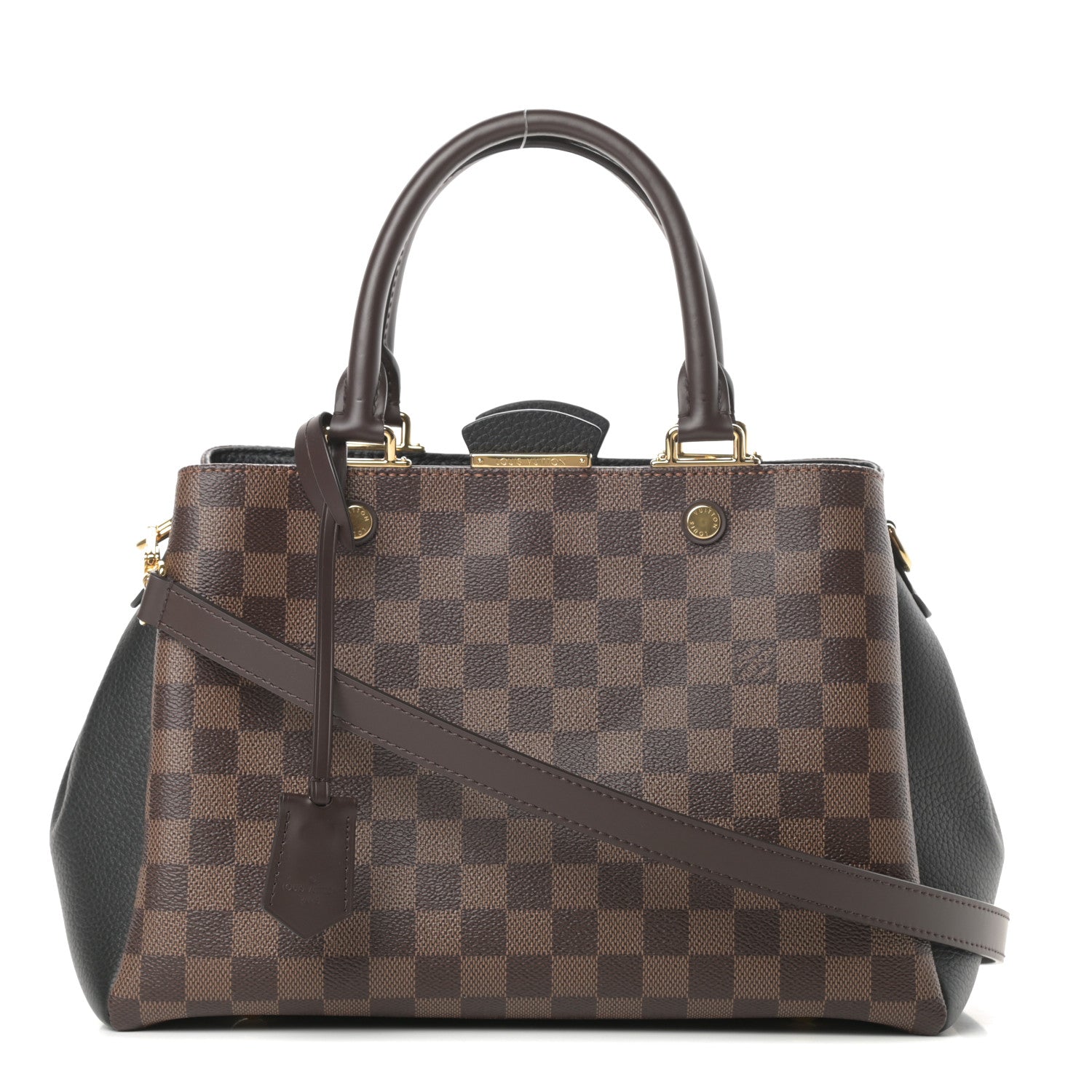 Louis Vuitton Damier Ebene Cuir Taurillon Brittany Black 1 of 10