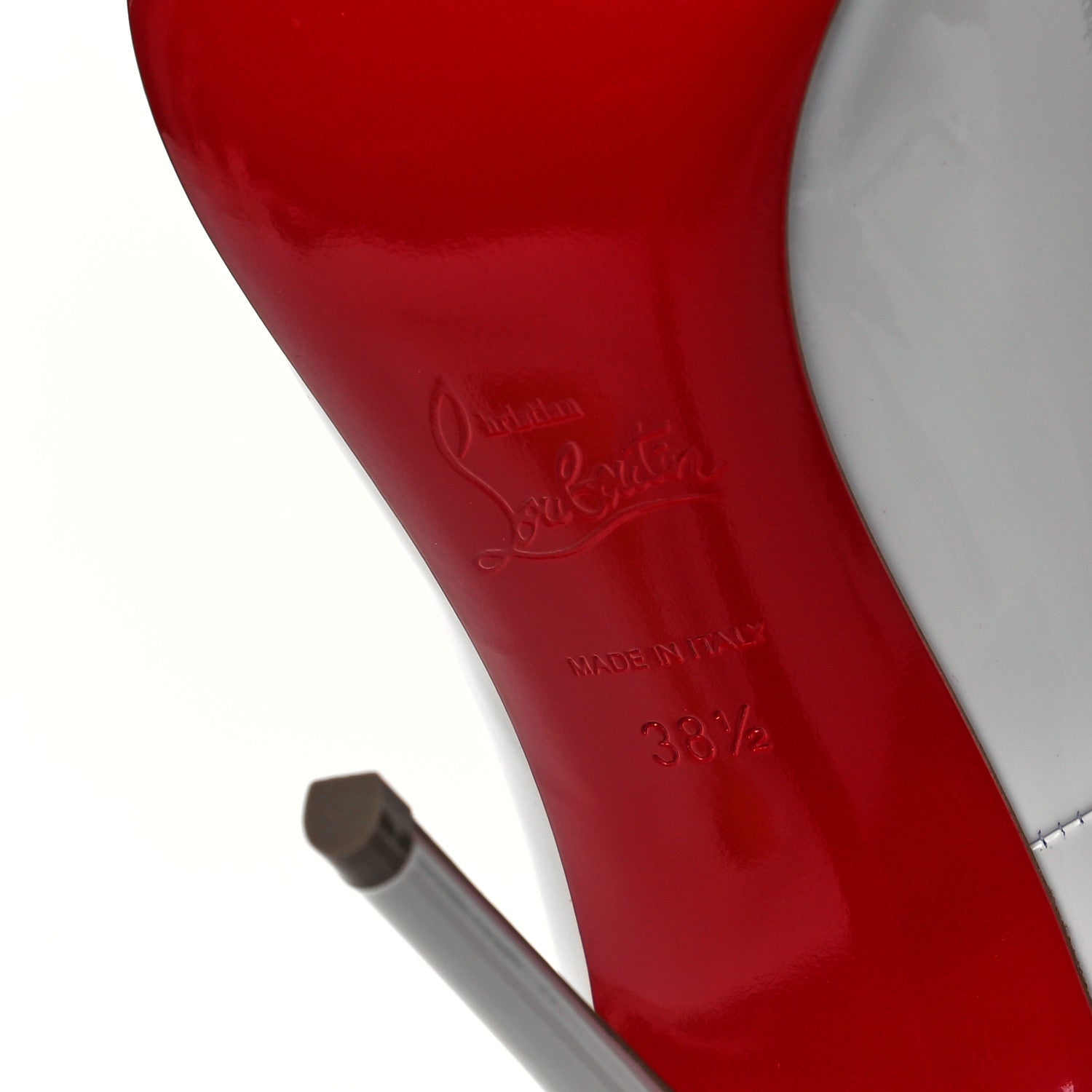 Christian Louboutin Patent So Kate 120 Pumps 38.5 White 6 of 8