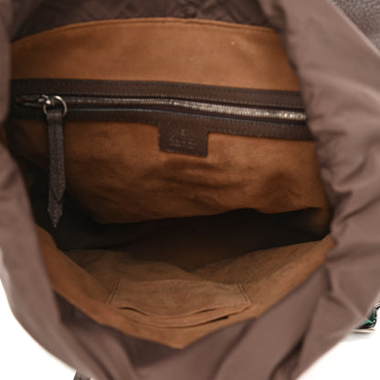 Gucci GG Supreme Monogram Tian Web Single Buckle Backpack Beige Multicolor New Acero 5 of 11