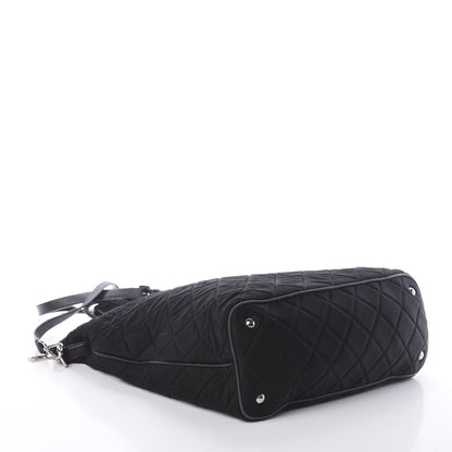 Prada Tessuto Nylon Quilted Shopping Tote Black 3 of 8