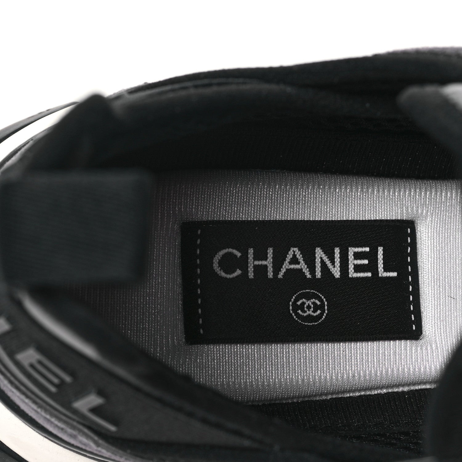 Chanel Suede Calfskin Nylon Grosgrain CC Sneakers 40 Grey 7 of 8