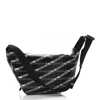 Balenciaga Smooth Calfskin Losange Monogram Explorer Belt Bag Black Grey 3 of 10