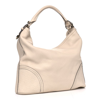 Gucci Calfskin Guccissima Trim Large Signoria Hobo Ivory 2 of 9