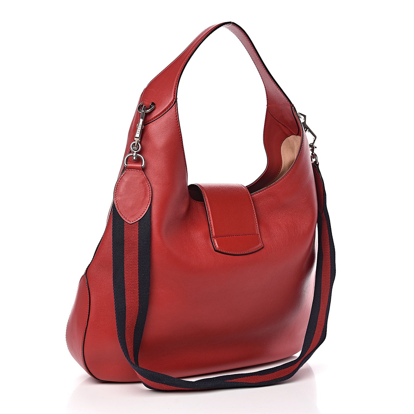 Calfskin Web Large Dionysus Hobo Red