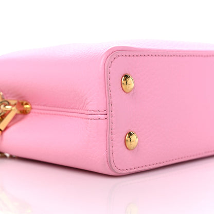 Louis Vuitton Taurillon Flower Chain Capucines Mini Candy Pink 7 of 8