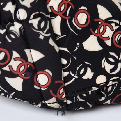 Chanel Nylon Quilted Printed Coco Bowler Black 8 of 13