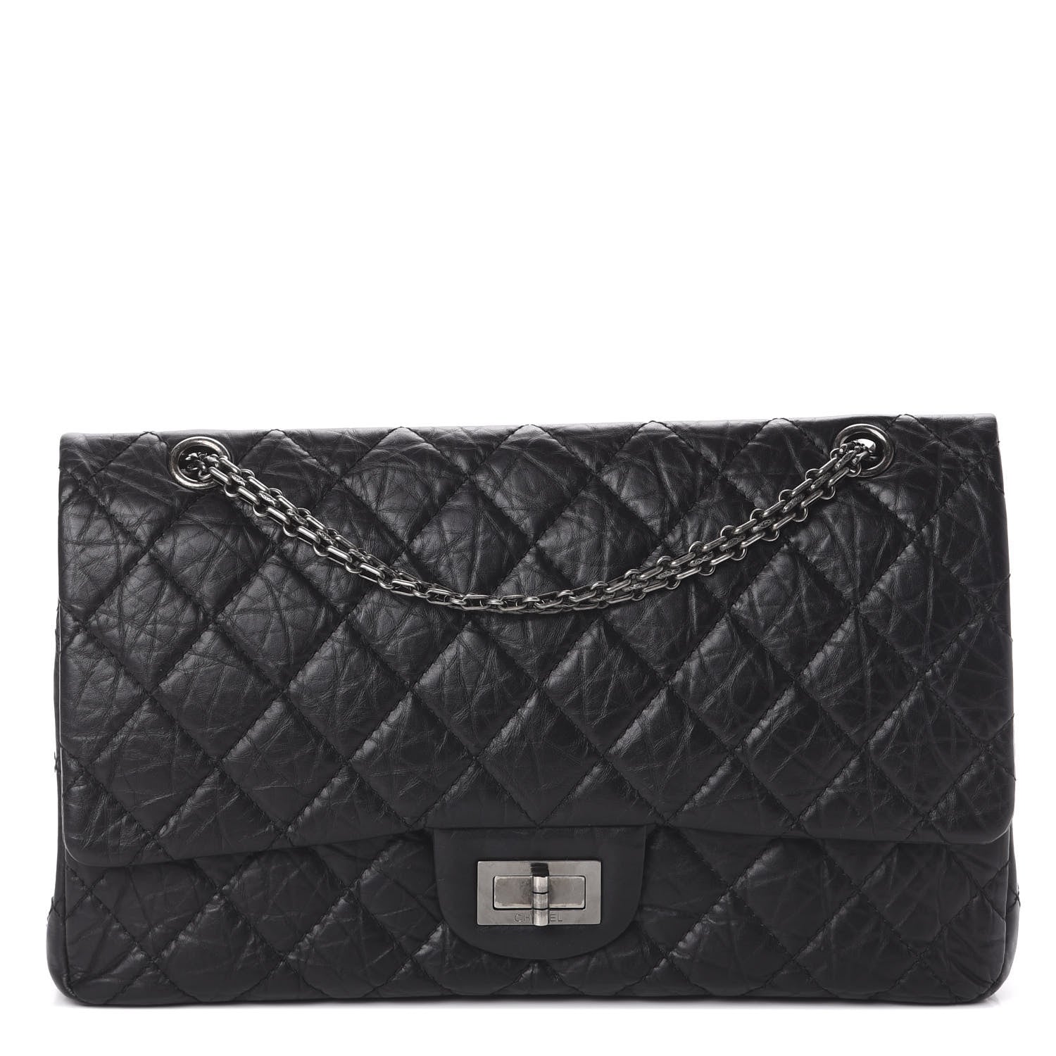 Chanel Aged Calfskin Quilted 2.55 Reissue 227 Flap Black 1 of 8