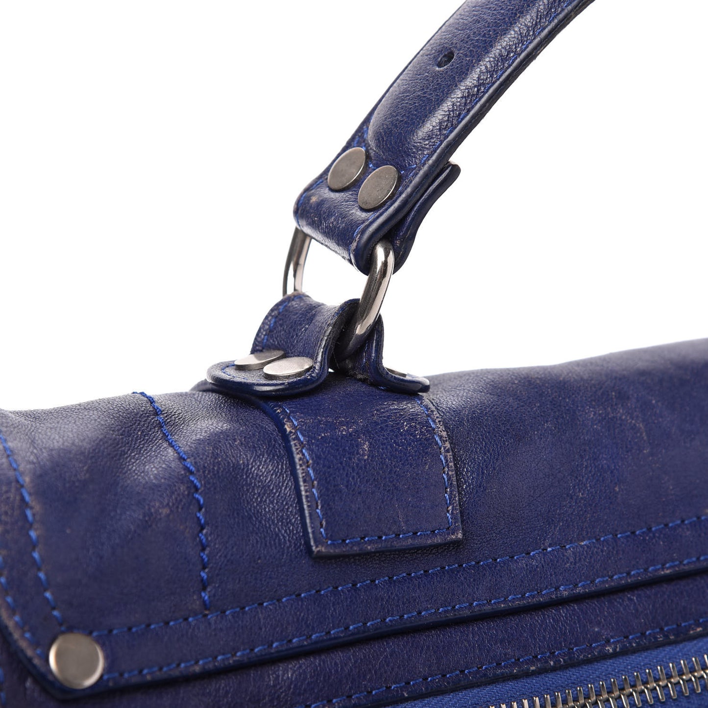 Lambskin Medium PS1 Satchel Cobalt Blue