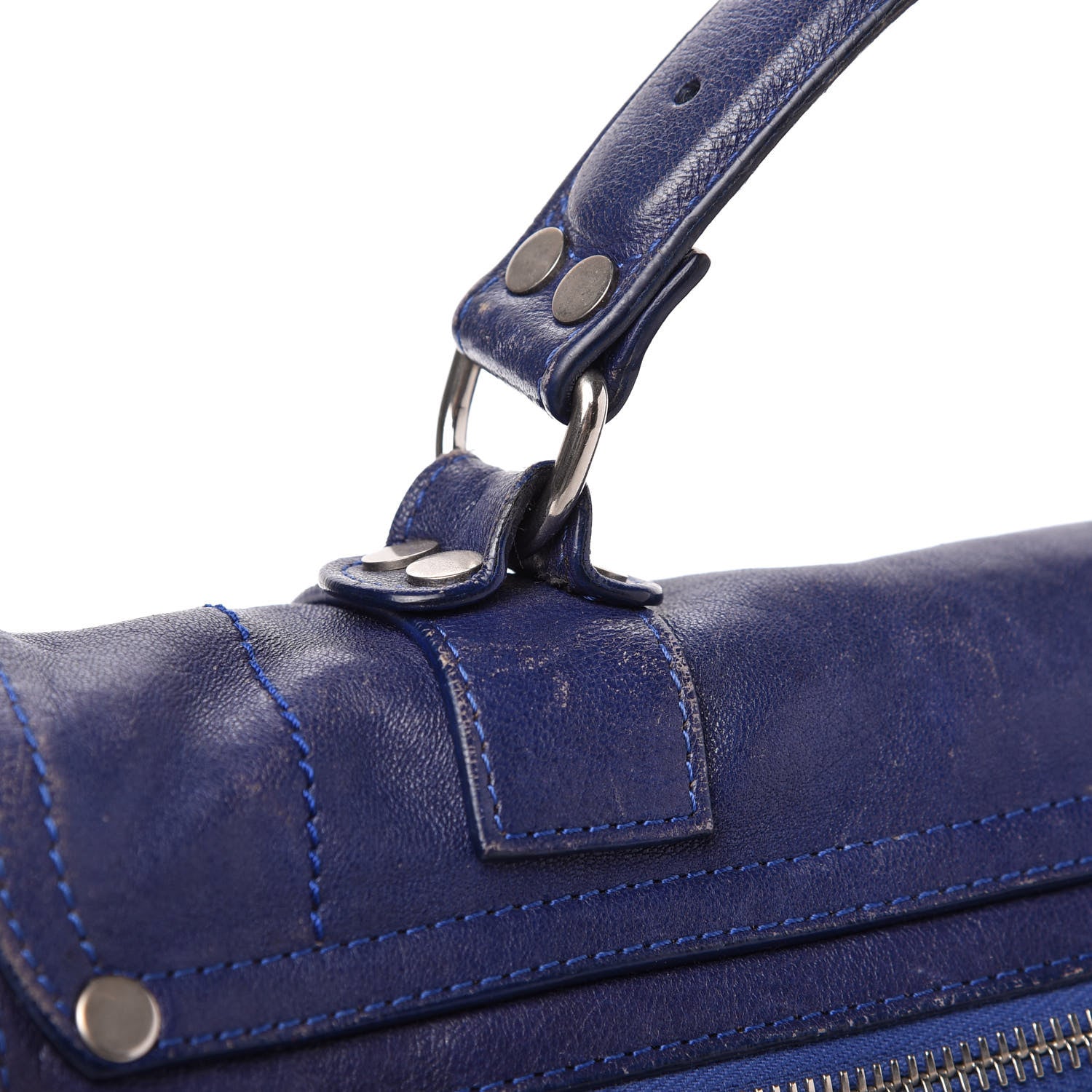 Proenza Schouler Lambskin Medium PS1 Satchel Cobalt Blue 14 of 15
