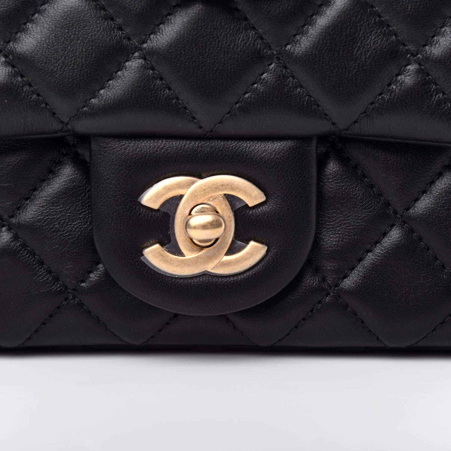 Chanel Lambskin Quilted Mini Rectangular Pearl Crush Flap Black 10 of 11