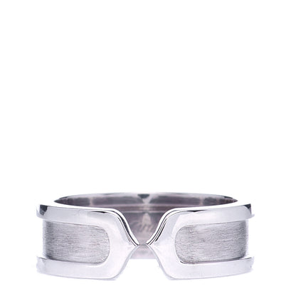 Cartier 18K White Gold 6.5mm C De Cartier Ring 53 6.5 1 of 5