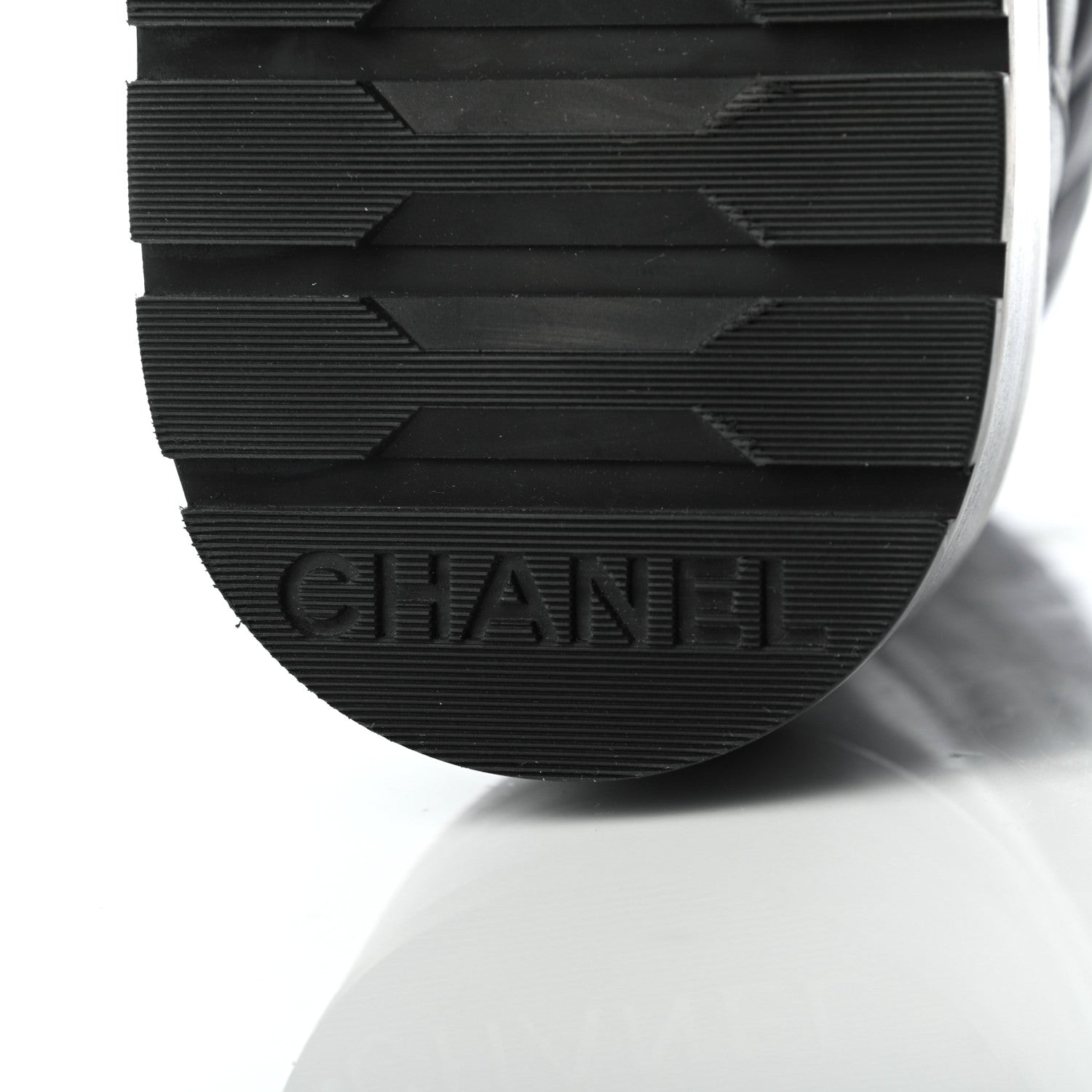 Chanel Shiny Lambskin Quilted Lace Up Combat Boots 38.5 Black 14 of 22