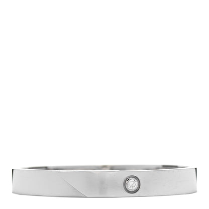 Cartier 18K White Gold Diamond Anniversary Bangle Bracelet 17 1 of 4