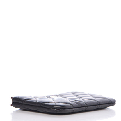 Chanel Lambskin Quilted Small Cosmetic Case Black 4 of 7