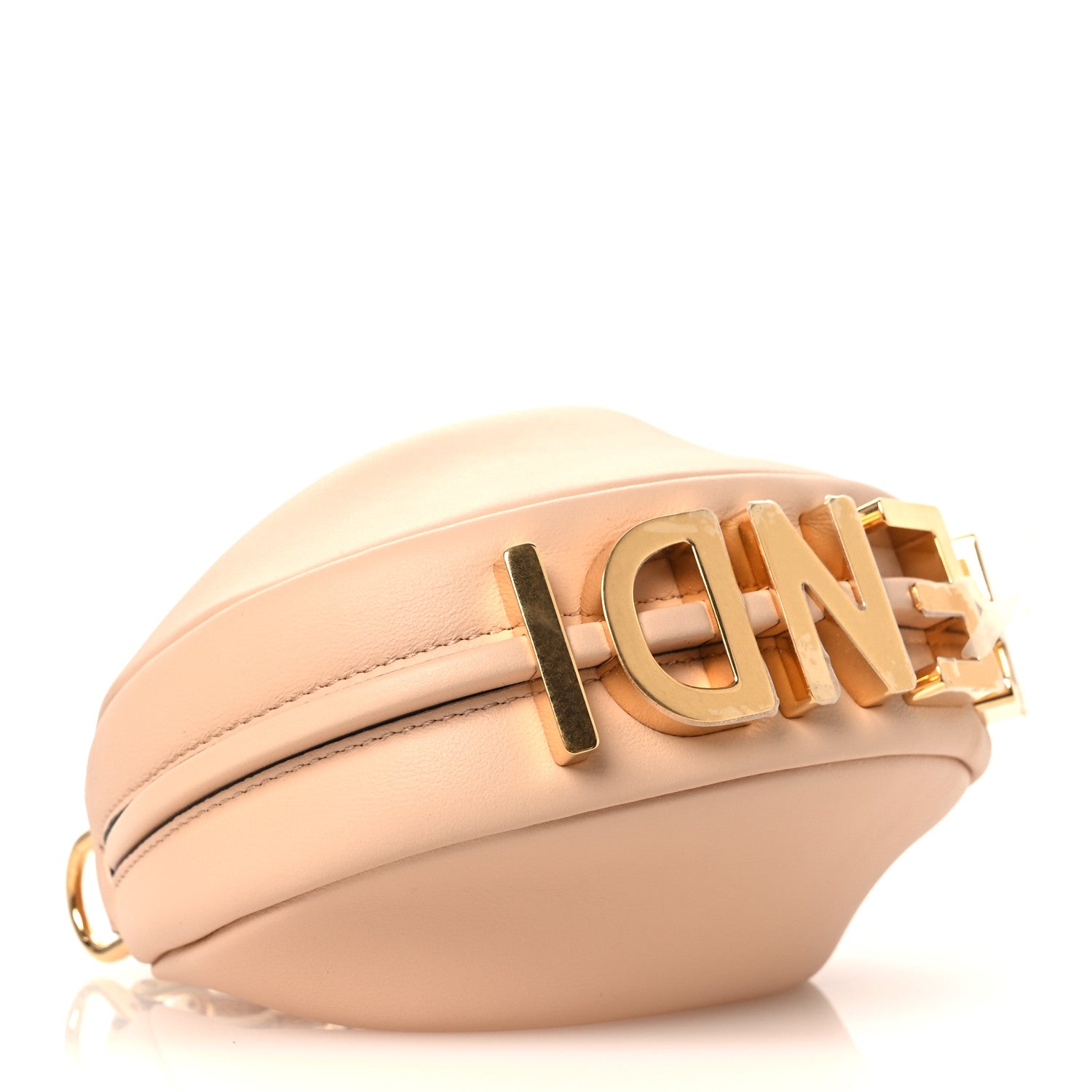Fendi Vitello Grace Matte Nano Fendigraphy Hobo Charm Light Rose 4 of 11