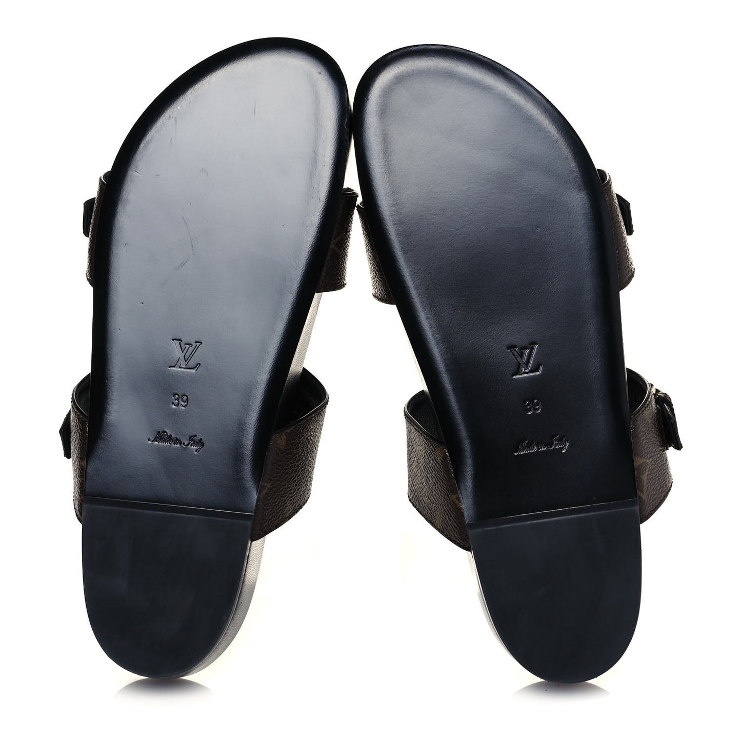 Monogram Bom Dia Mule Sandals 39 Black