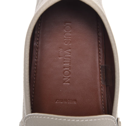 Louis Vuitton Mens Calfskin Hockenheim Moccasin Loafers 11 Beige 9 of 12