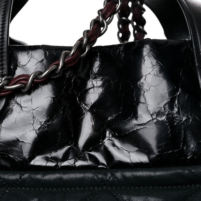 Chanel Iridescent Calfskin Quilted Large In The Mix Tote Black 18 of 27