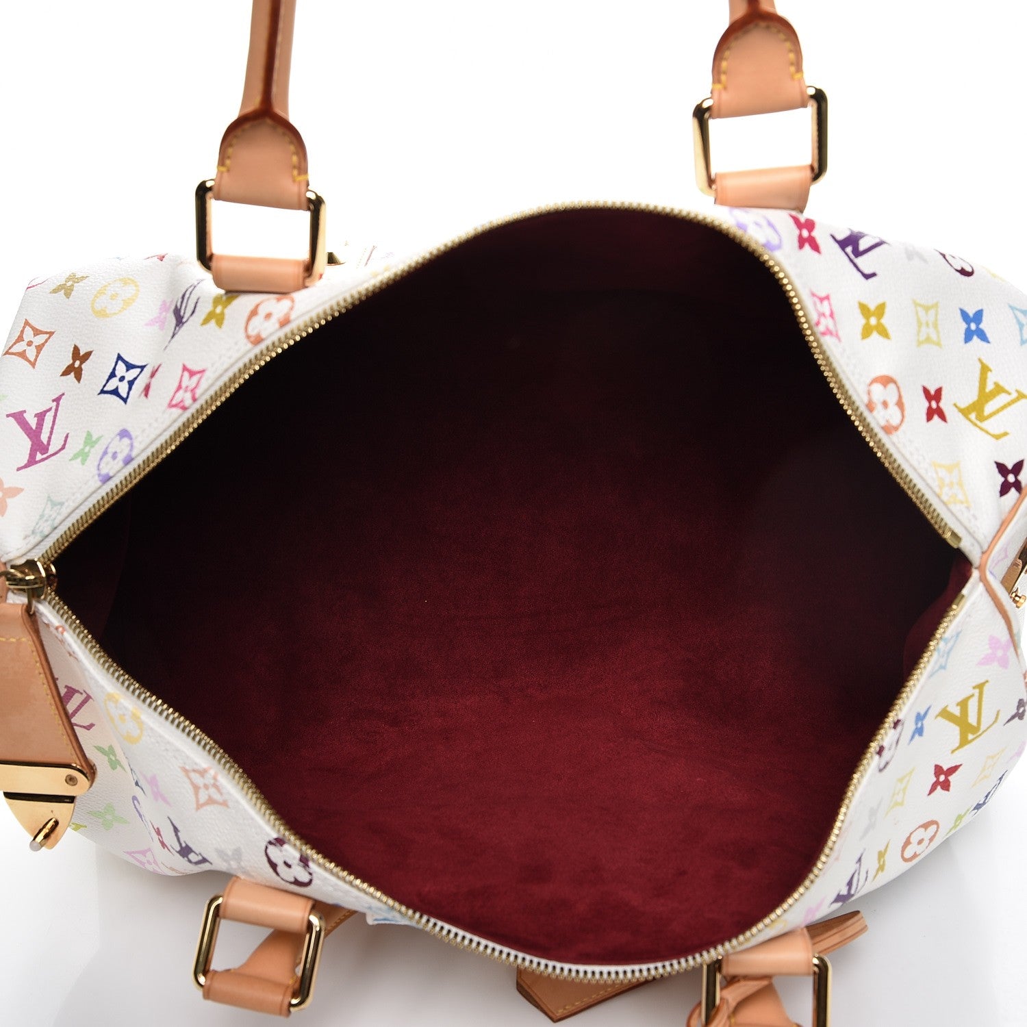 Louis Vuitton Monogram Multicolor Keepall 45 White 5 of 8