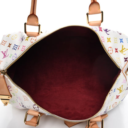 Louis Vuitton Monogram Multicolor Keepall 45 White 5 of 8