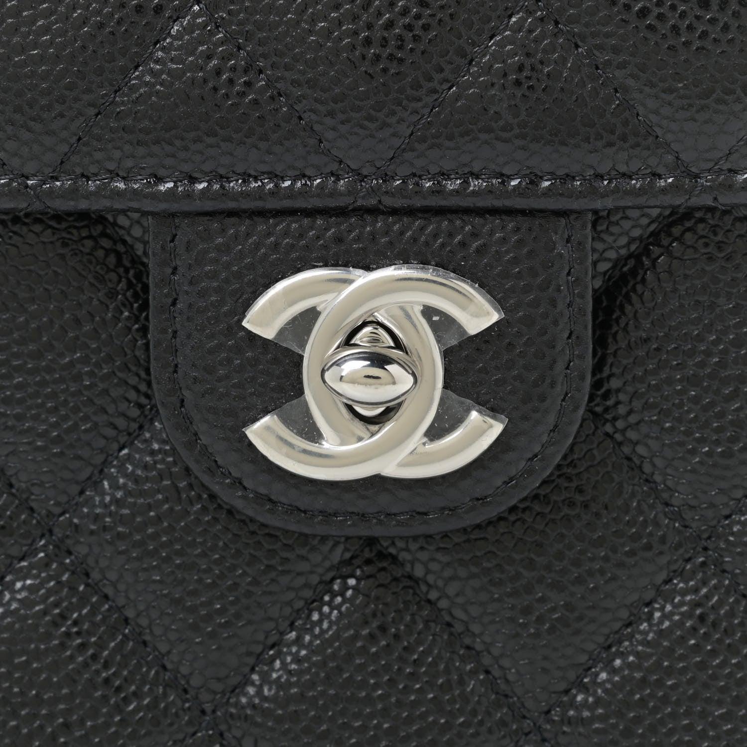 Chanel Caviar Quilted Classic Phone Holder Black 11 of 12