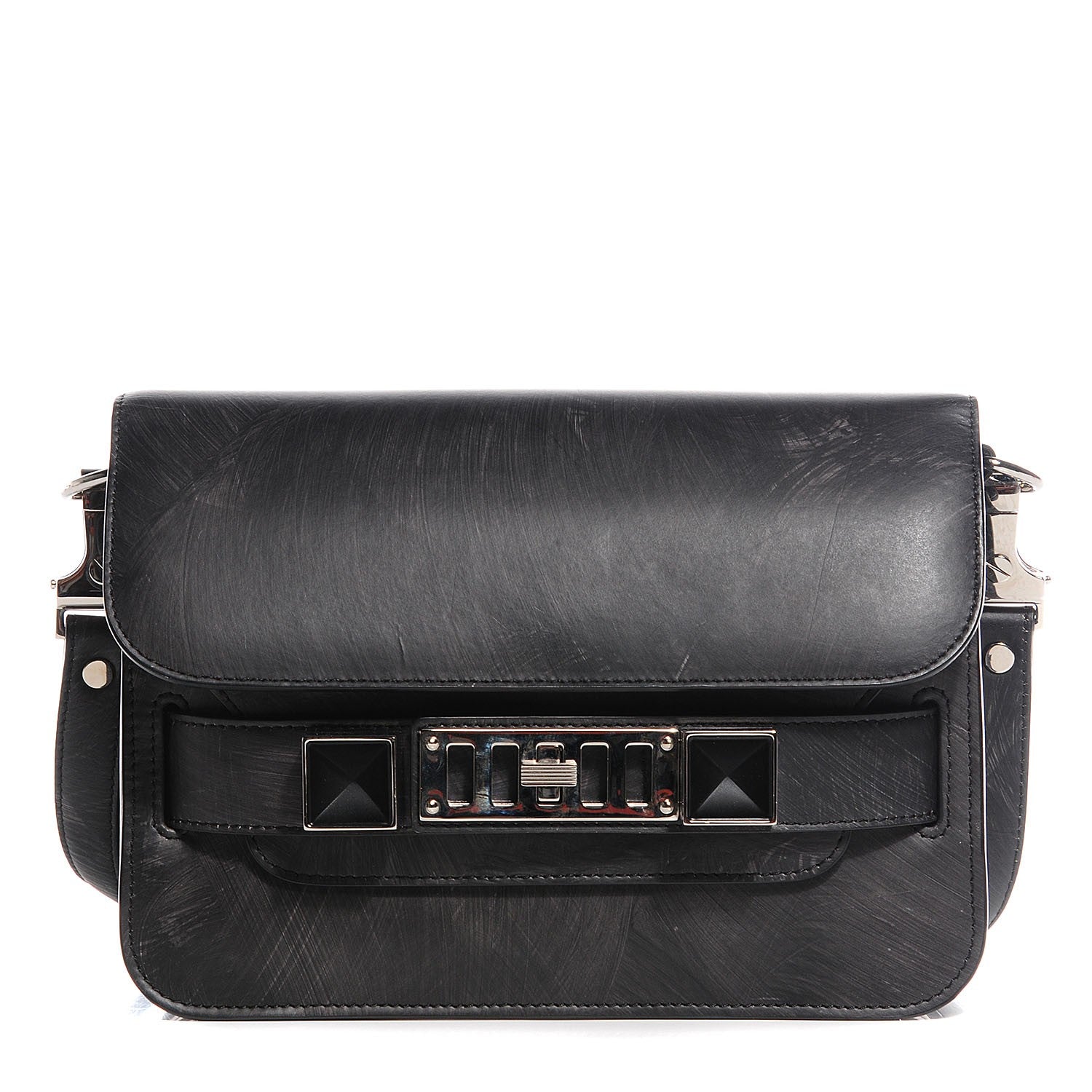 Proenza Schouler Smooth Chalkboard Calfskin PS11 Mini Classic Shoulder Bag Dark Grey 1 of 8