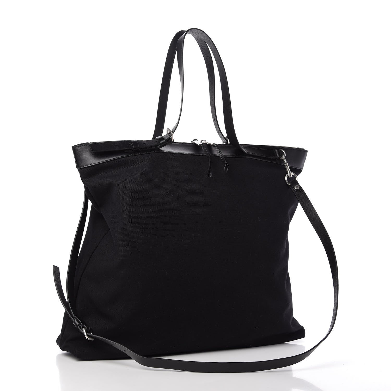 Saint Laurent Canvas ID Shopping Bag Black 3 of 12