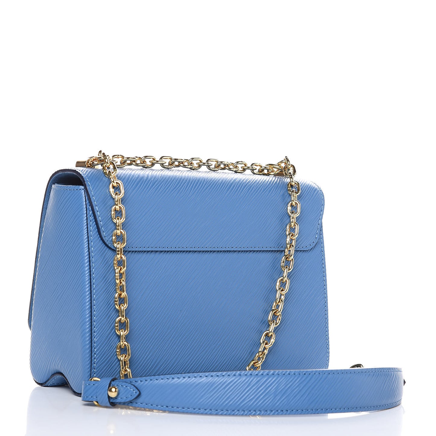 Epi Twist Shoulder Bag MM Blue Jean
