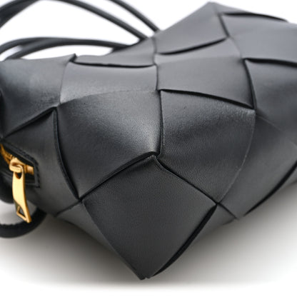 Bottega Veneta Lambskin Maxi Intrecciato Small Cassette Camera Bag Black 8 of 9