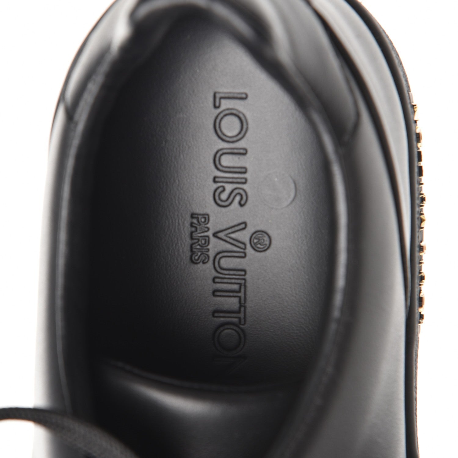 Louis Vuitton Calfskin Frontrow Sneakers 39 Black 8 of 10