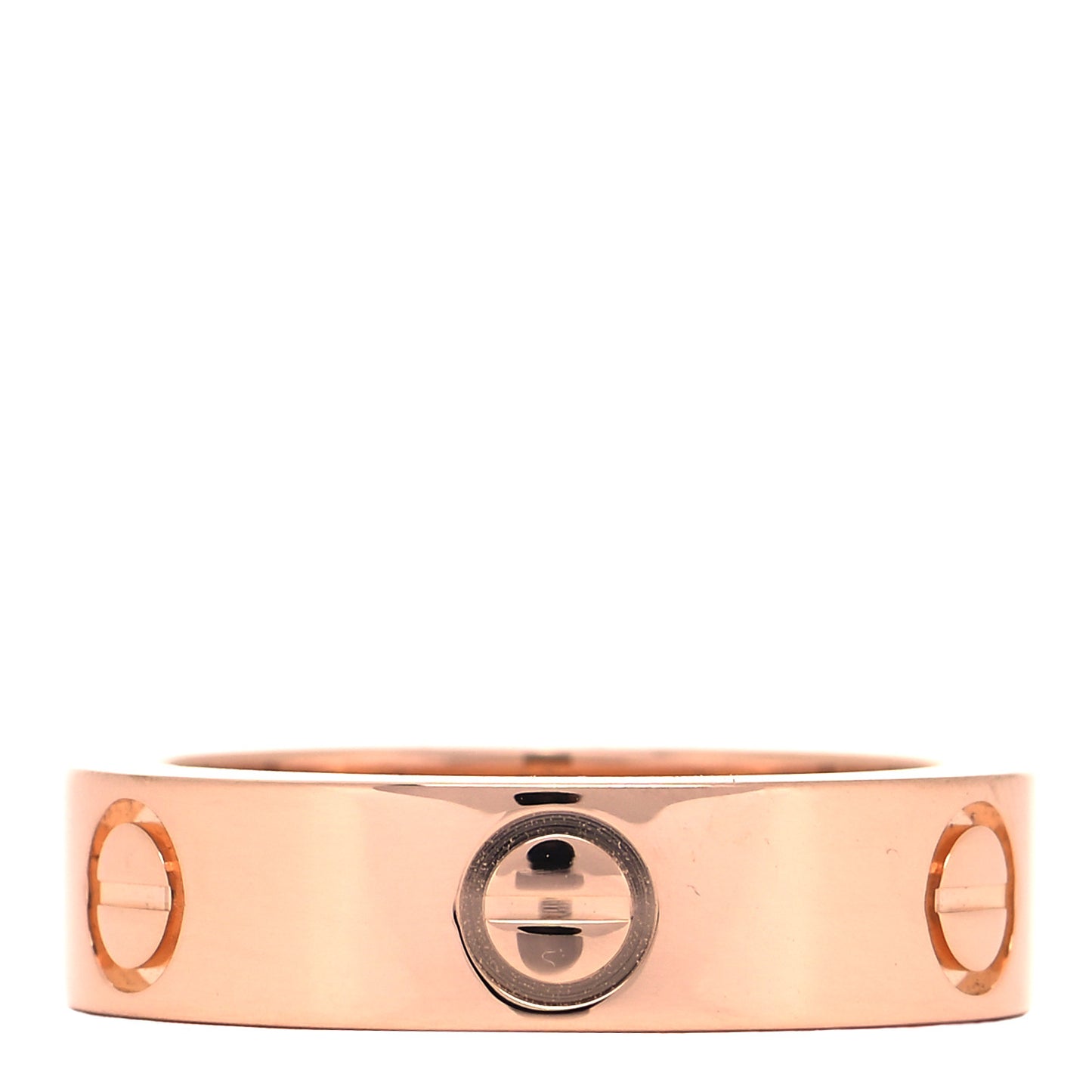 18K Pink Gold Pink Sapphire 5.5mm LOVE Ring 54 6.75