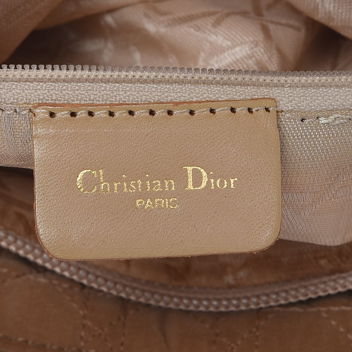 Nylon Cannage Medium Lady Dior Brown
