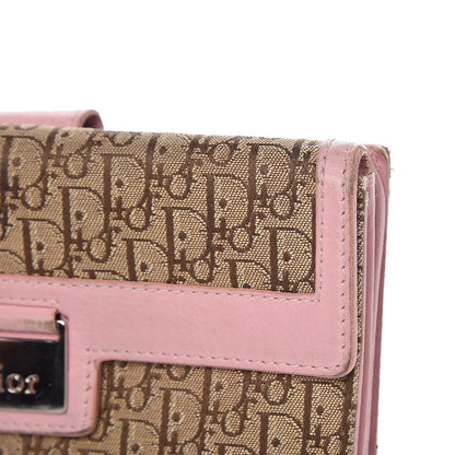 Christian Dior Monogram Long Flap Wallet Pink 14 of 15