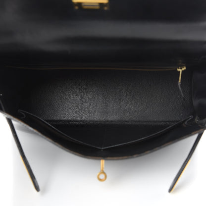 Hermes Box Kelly Retourne 32 Black 6 of 19