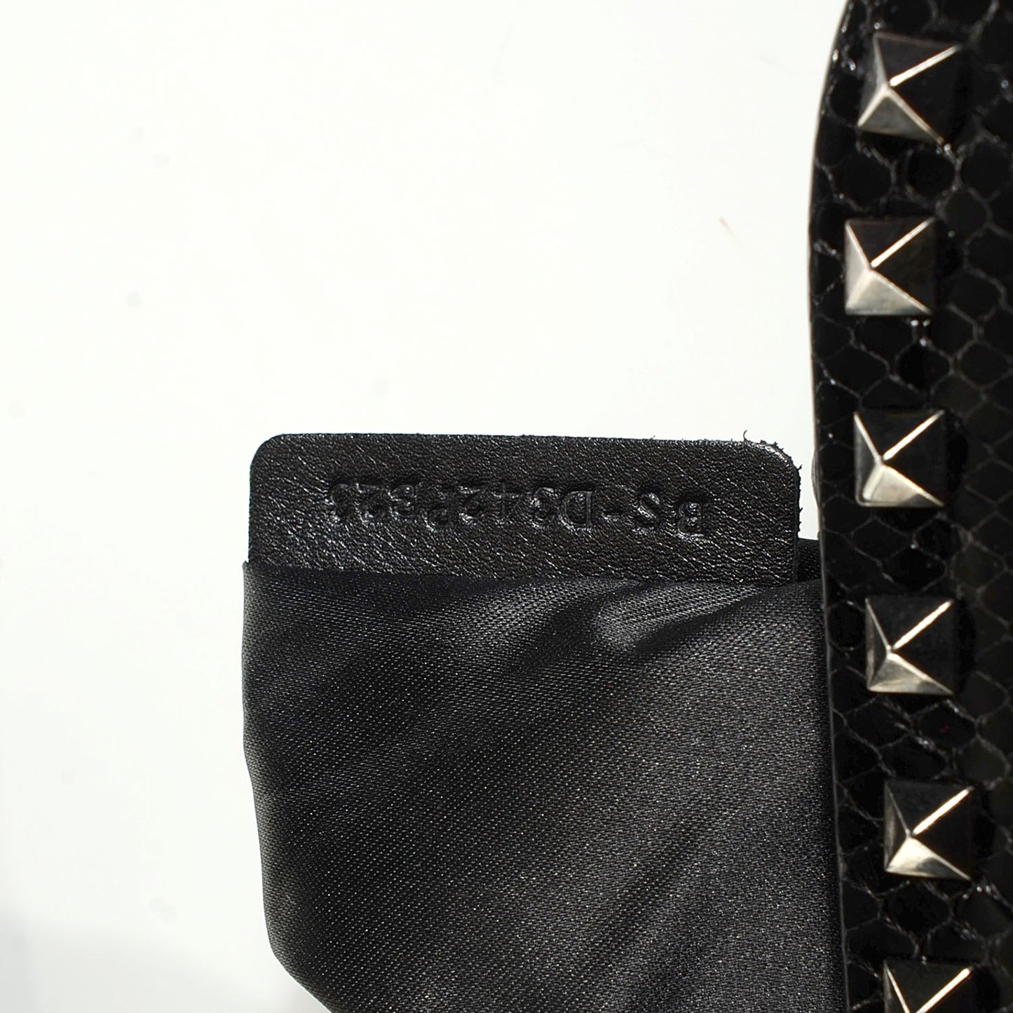 Python Mini Rockstud Frame Bag Black