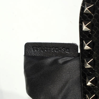 Valentino Garavani Python Mini Rockstud Frame Bag Black 6 of 8