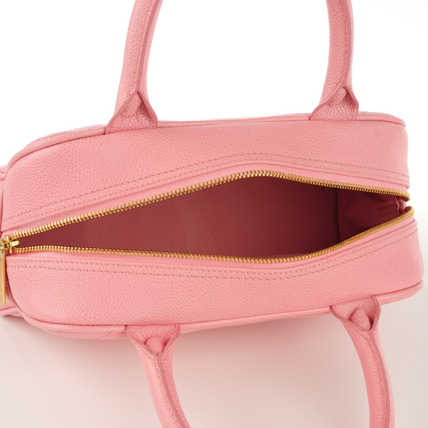 Chanel Caviar Quilted Small Bowler Pink 5 of 7