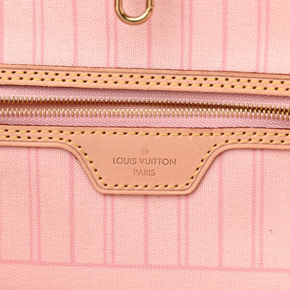 Louis Vuitton Damier Azur Neo Neverfull MM Rose Ballerine 8 of 11